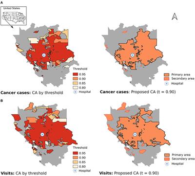 Application of Bayesian Regression for the Identification of a Catchment Area for Cancer Cases in Dogs and Cats